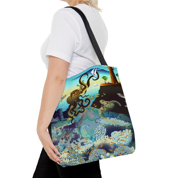 Above and Below Tote Bag