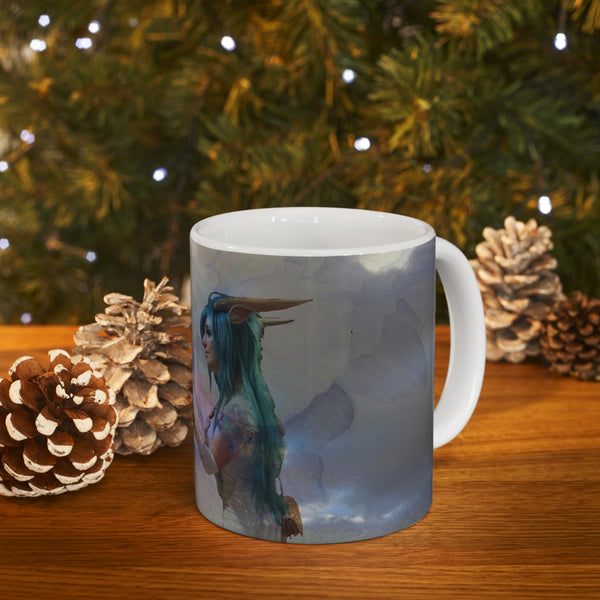 Hawk Goddess Ceramic Mug 11oz