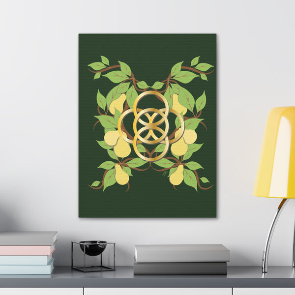 Five Golden Rings of Christmas  Canvas Gallery Wraps