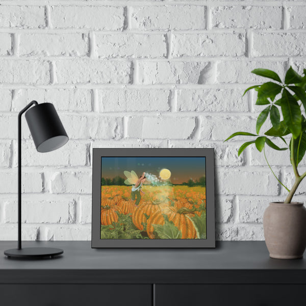 Pumpkin Fairy Framed Paper Posters