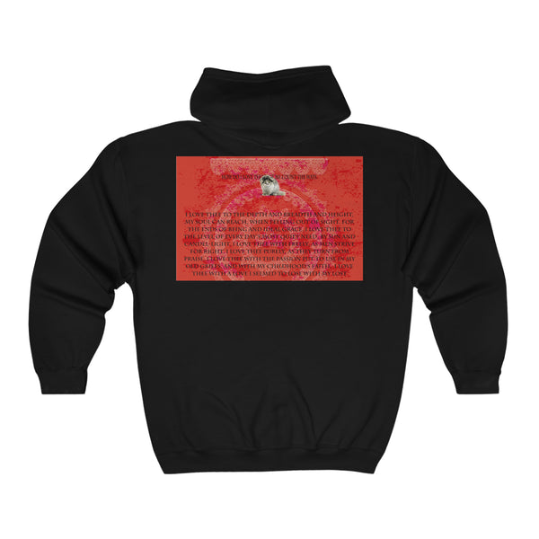 Love Pallas Cat Unisex Heavy Blend™ Full Zip Hooded Sweatshirt