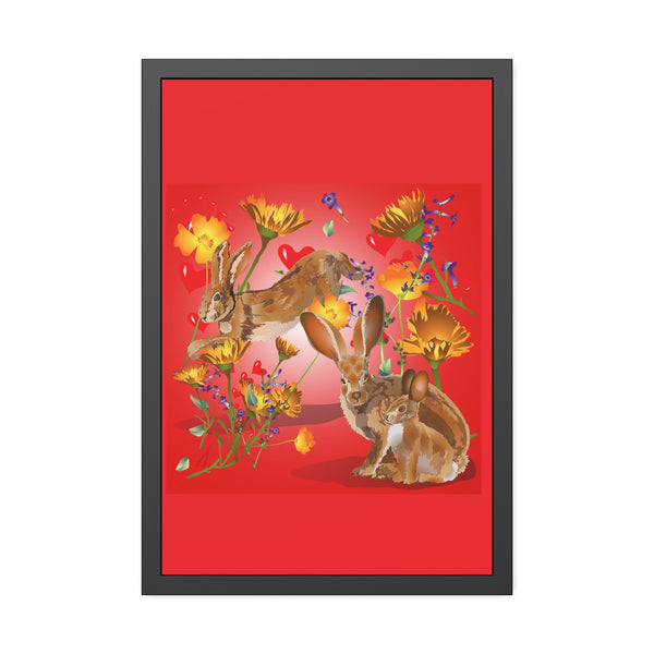 Jackrabbit Love Framed Paper Posters