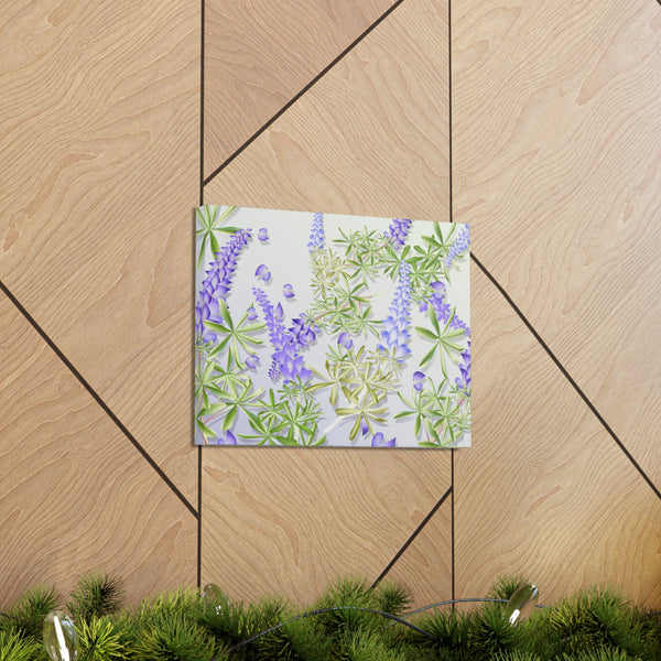 Blue Bonnet Lupins Gallery Wraps