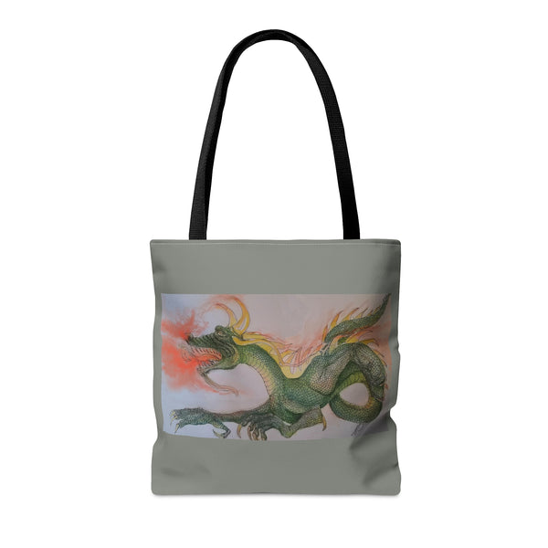 Doodle Dragon AOP Tote Bag