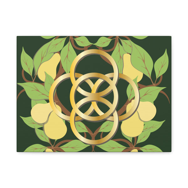 Five Golden Rings of Christmas  Canvas Gallery Wraps