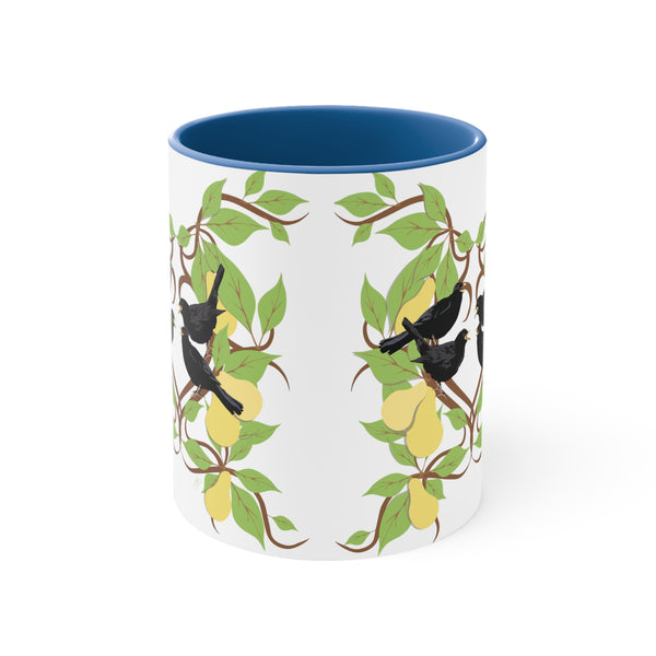 Four Colly Birds of Christmas Accent Coffee Mug, 11oz