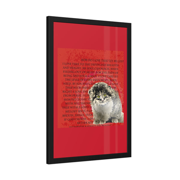 Love Pallas Cat Framed Paper Posters