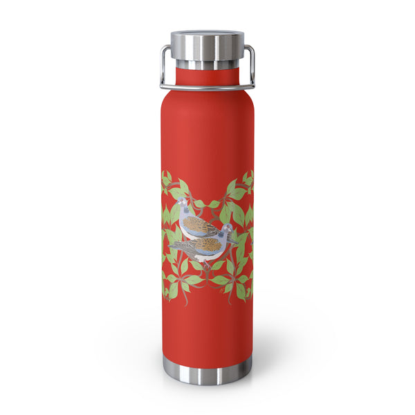 Two Turtle Doves Copper Vacuum Insulated Bottle, 22oz