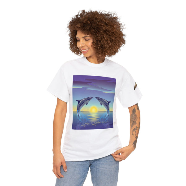 Dolphin Love Unisex Heavy Cotton Tee