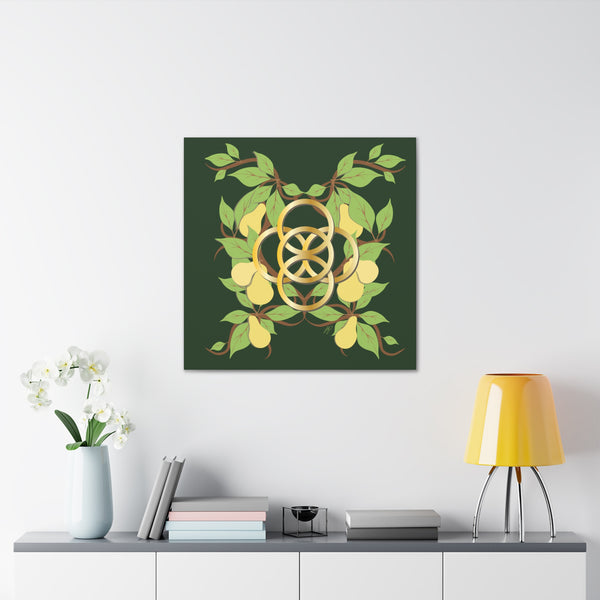 Five Golden Rings of Christmas  Canvas Gallery Wraps