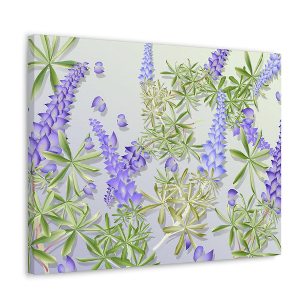 Blue Bonnet Lupins Gallery Wraps