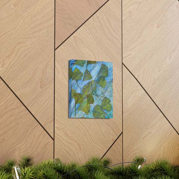 Ginkgo Leaves with Water Dragon  Canvas Gallery Wraps