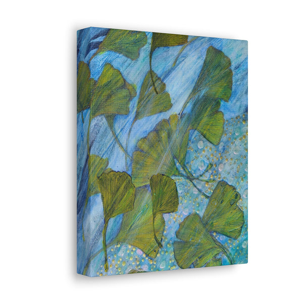 Ginkgo Leaves with Water Dragon  Canvas Gallery Wraps
