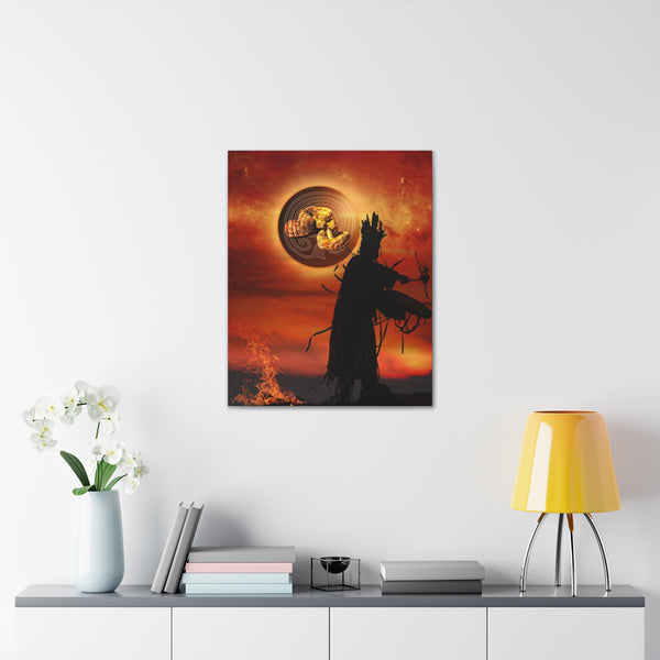 Snake Shaman Canvas Gallery Wraps