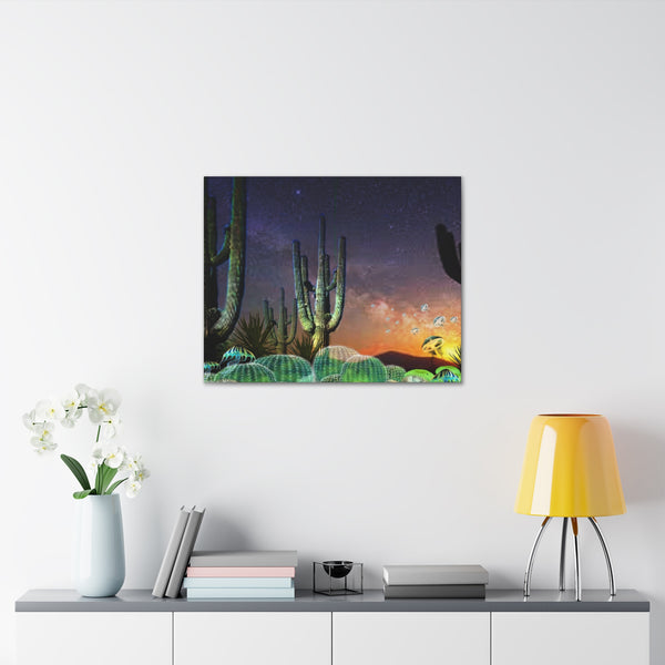 Cactus Glow Canvas Gallery Wraps