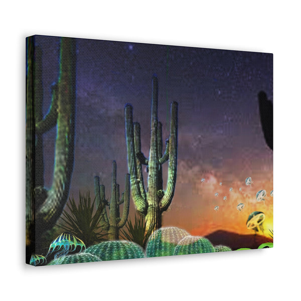 Cactus Glow Canvas Gallery Wraps