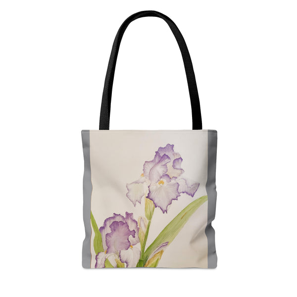 Purple Iris AOP Tote Bag