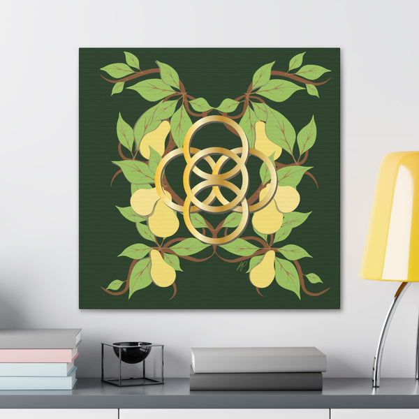 Five Golden Rings of Christmas  Canvas Gallery Wraps