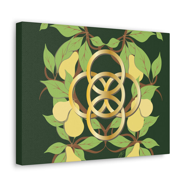 Five Golden Rings of Christmas  Canvas Gallery Wraps