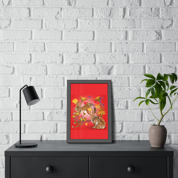 Jackrabbit Love Framed Paper Posters