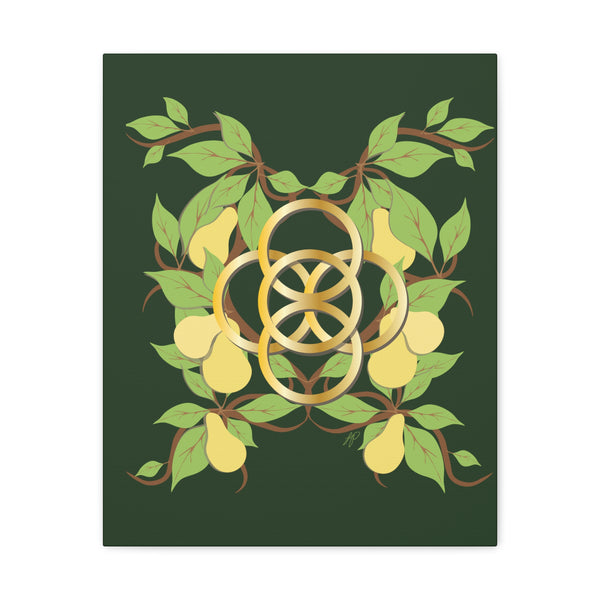 Five Golden Rings of Christmas  Canvas Gallery Wraps