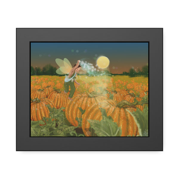 Pumpkin Fairy Framed Paper Posters