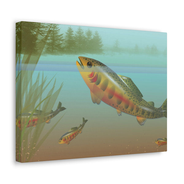 Golden Trout Canvas Gallery Wraps