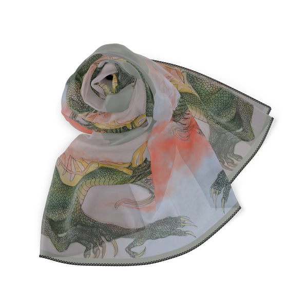 Doodle Dragon Poly Scarf