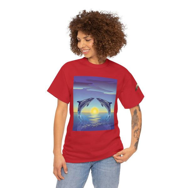 Dolphin Love Unisex Heavy Cotton Tee