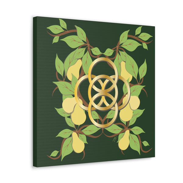 Five Golden Rings of Christmas  Canvas Gallery Wraps