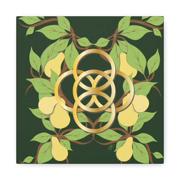 Five Golden Rings of Christmas  Canvas Gallery Wraps