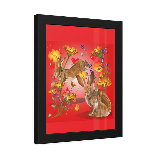Jackrabbit Love Framed Paper Posters