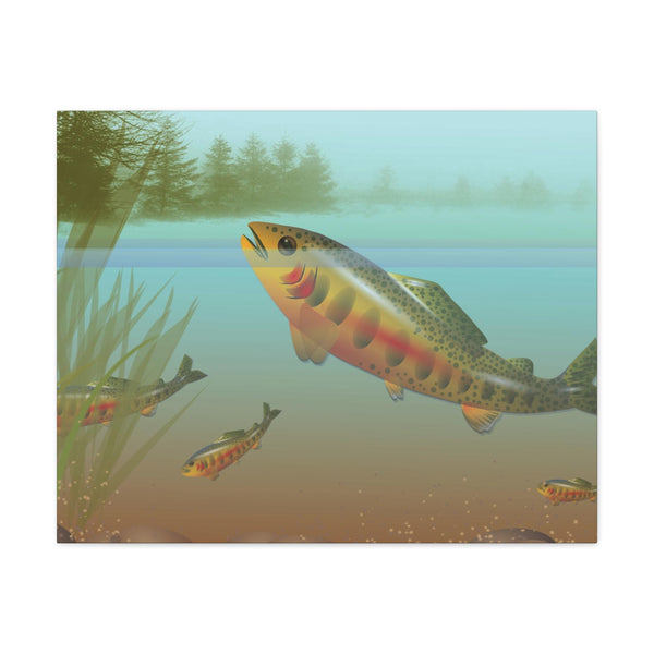 Golden Trout Canvas Gallery Wraps