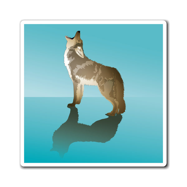 Howling Coyote Magnet