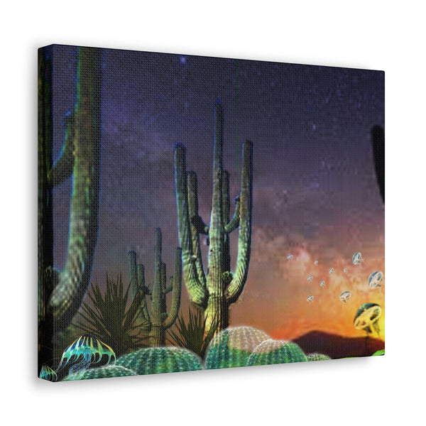 Cactus Glow Canvas Gallery Wraps