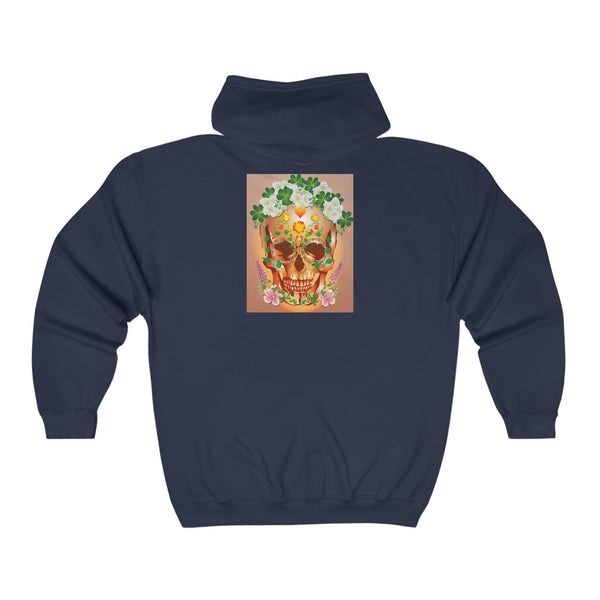 Dia de Muertos Unisex Heavy Blend™ Full Zip Hooded Sweatshirt