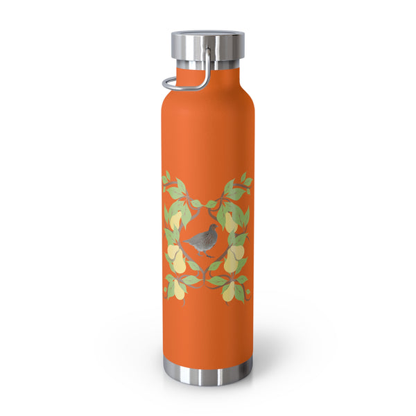 Partridge N Pear Copper Vacuum Insulated Bottle, 22oz