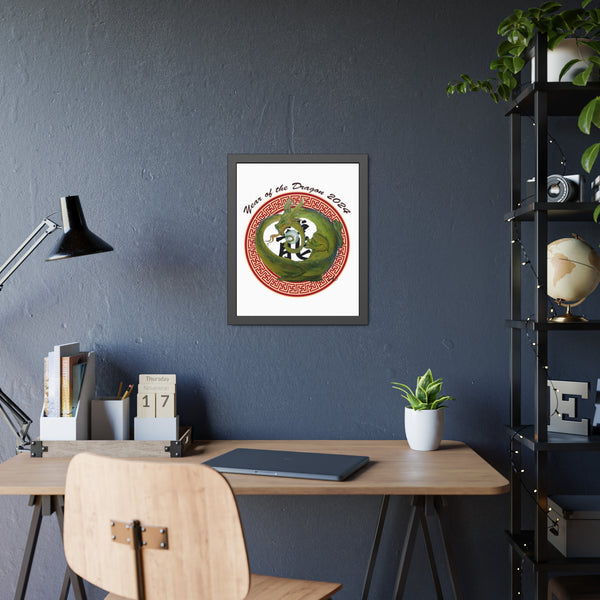Lunar Dragon Framed Paper Posters