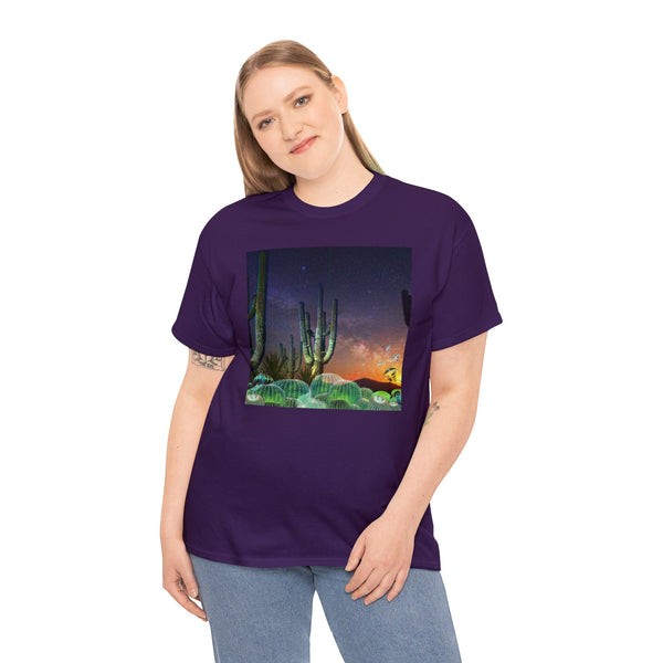Cactus Glow Unisex Heavy Cotton Tee