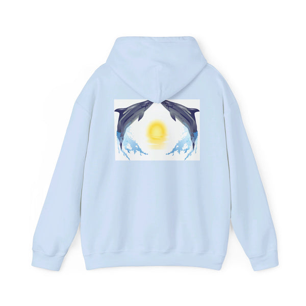 Dolphin Love Unisex Heavy Blend™ Hooded Sweatshirt