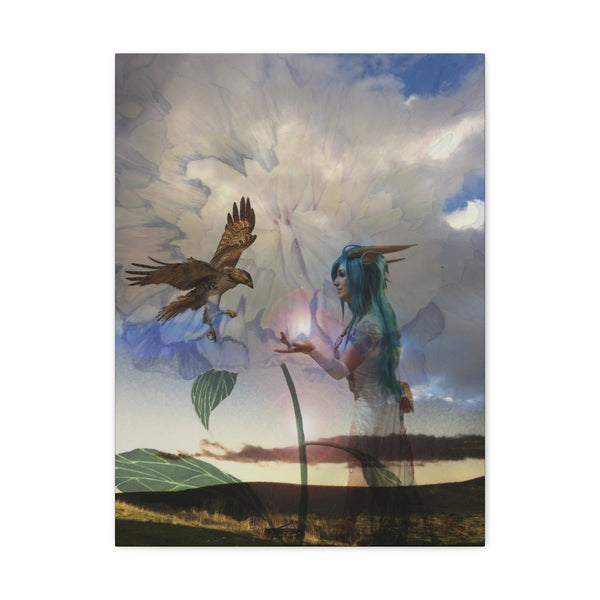 Hawk Goddess Canvas Gallery Wraps