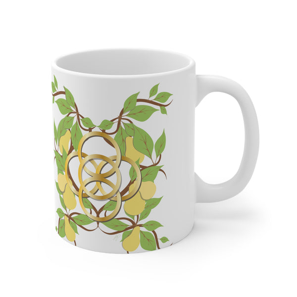 Five Golden Rings Ceramic Mug 11oz