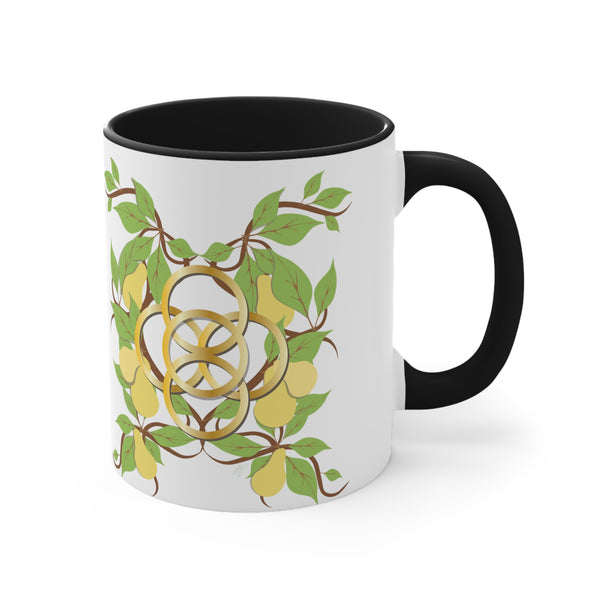 Five Golden Rings Accent Coffee Mug, 11oz
