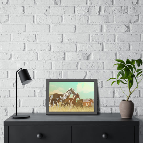 Mustangs Framed Paper Posters