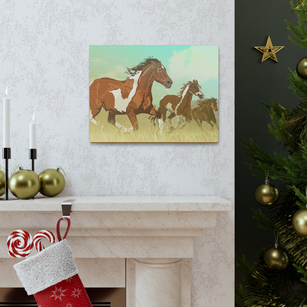 Wild Mustangs Gallery Wraps