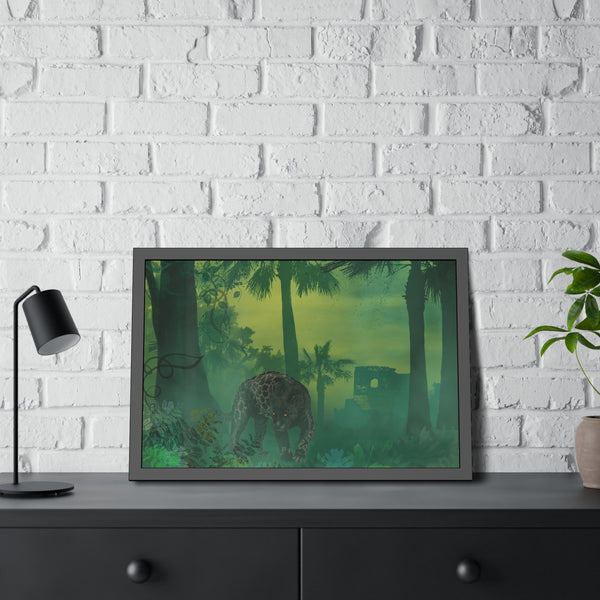 Jungle Panther Framed Paper Posters