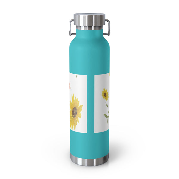 Sunflower Faerie Copper Vacuum Insulated Bottle, 22oz