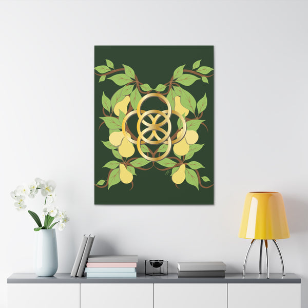 Five Golden Rings of Christmas  Canvas Gallery Wraps