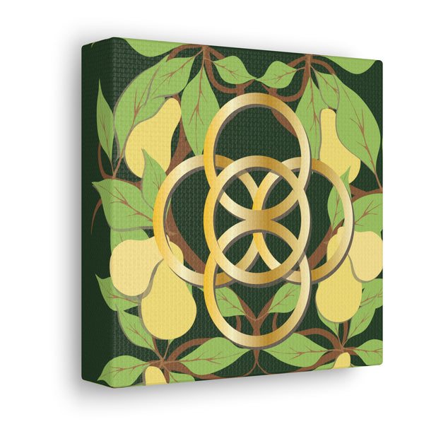 Five Golden Rings of Christmas  Canvas Gallery Wraps