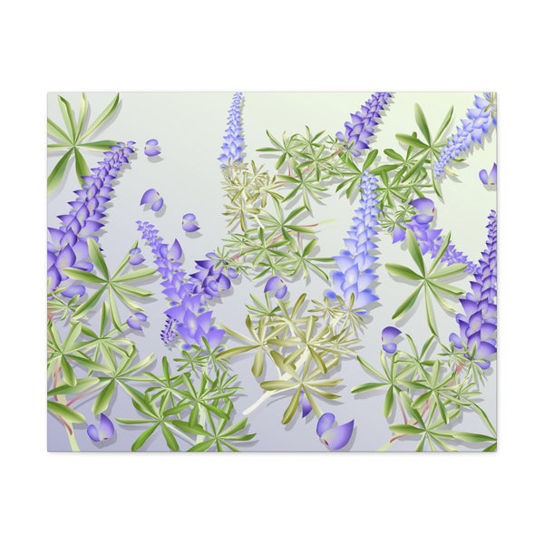 Blue Bonnet Lupins Gallery Wraps